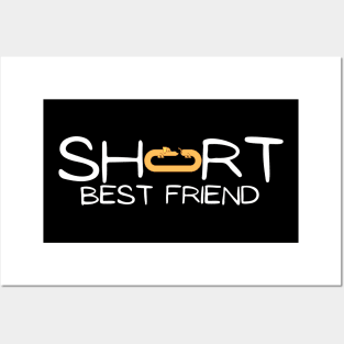 Short best friend with dachshund  dog Posters and Art